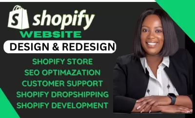 Shopify website design/redesign SEO optimization 